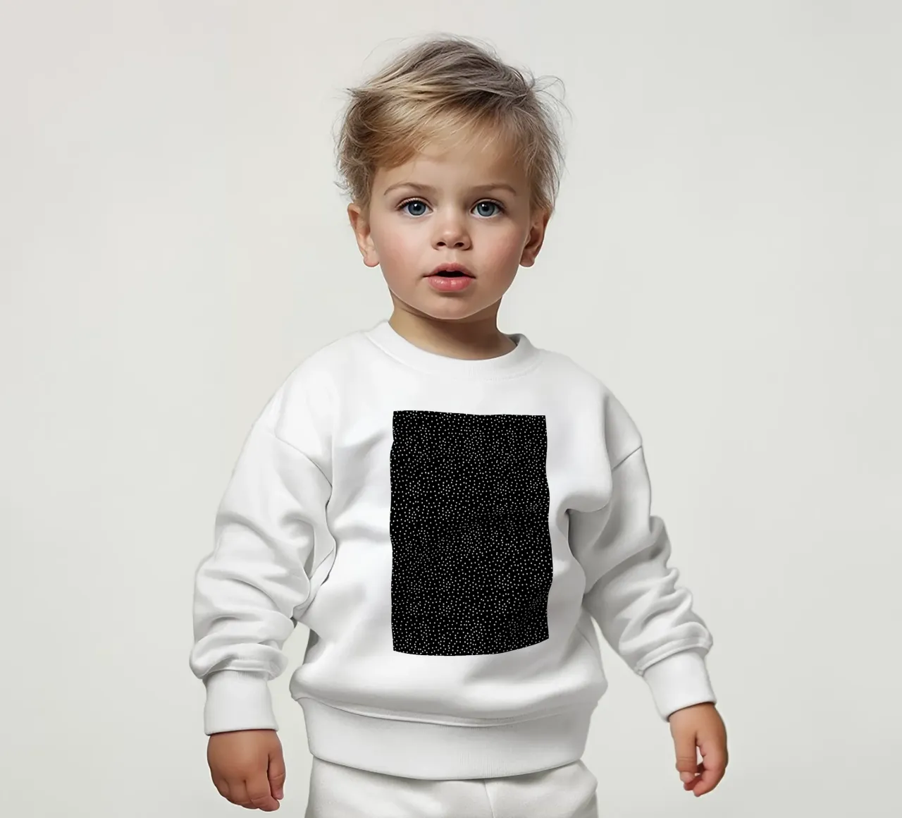 White Dots baby sweatshirt by Kind of Style