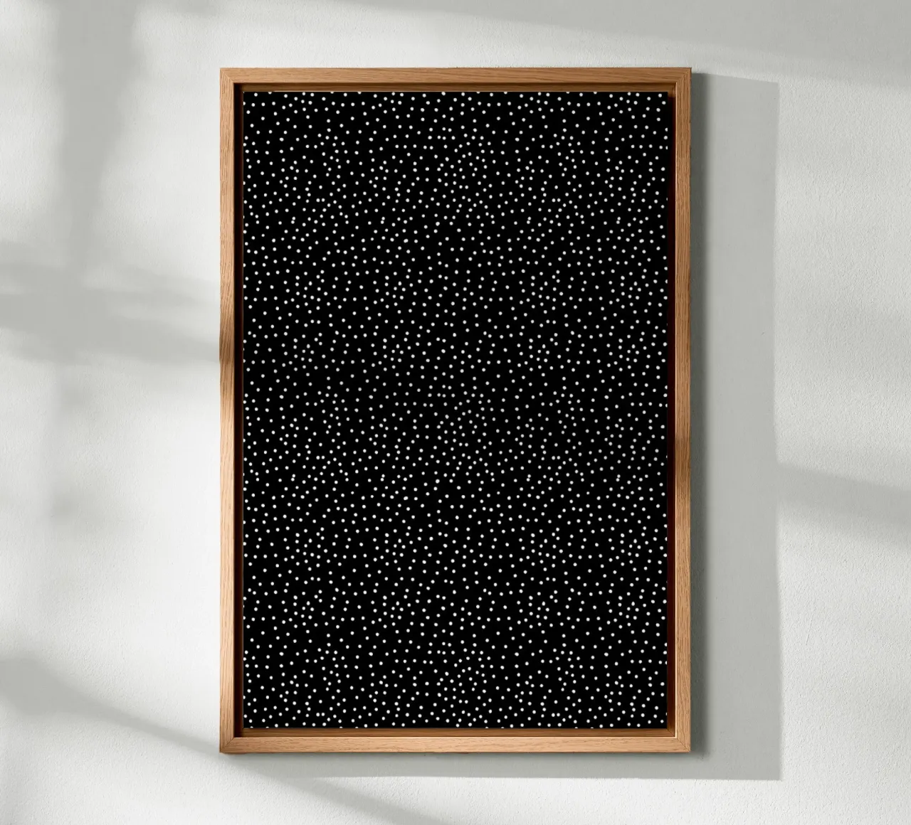 White Dots tela con Cornice a cassetta da Kind of Style
