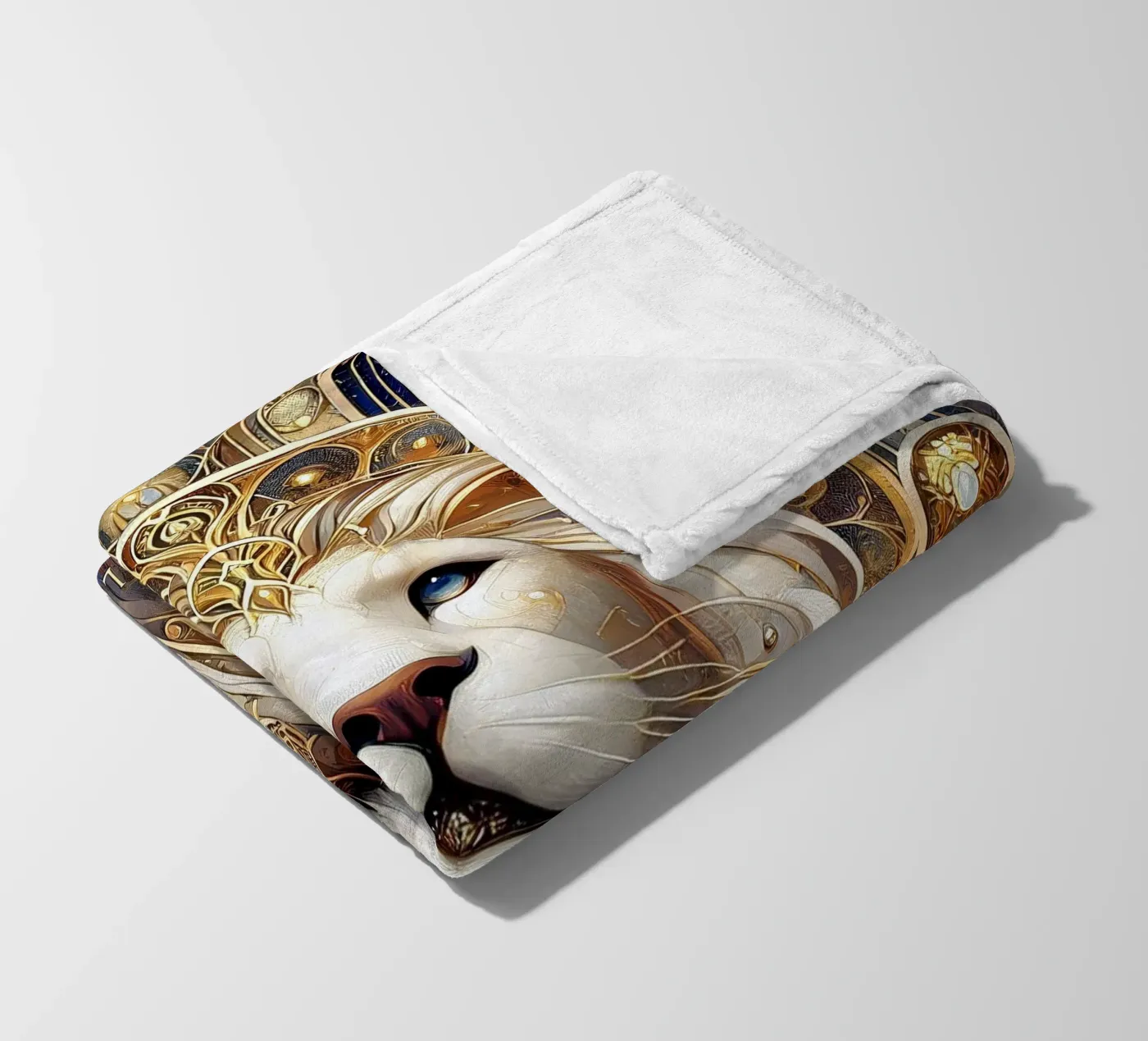 Sternzeichen Löwe fleecedeken van Art-Nouveau-Dsg