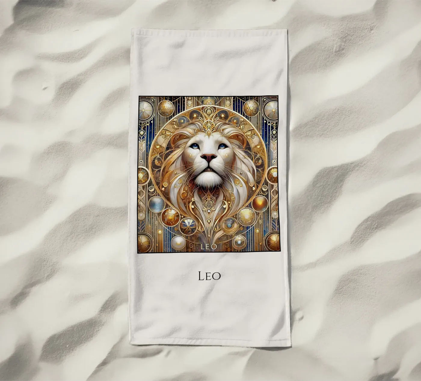 Sternzeichen Löwe telo mare da Art-Nouveau-Dsg