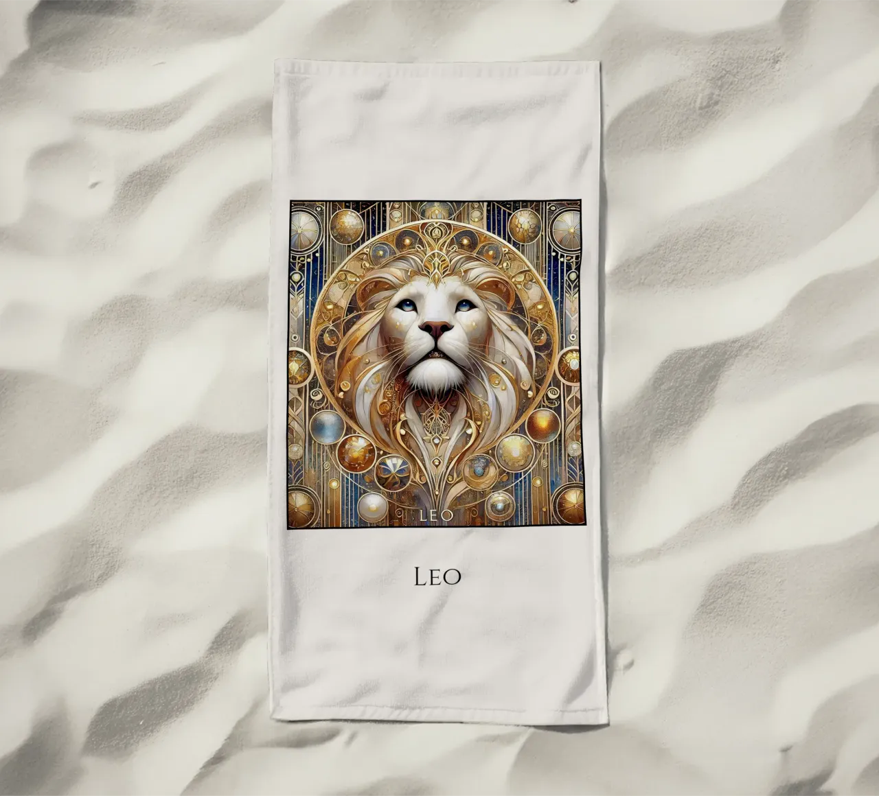 Sternzeichen Löwe telo mare da Art-Nouveau-Dsg