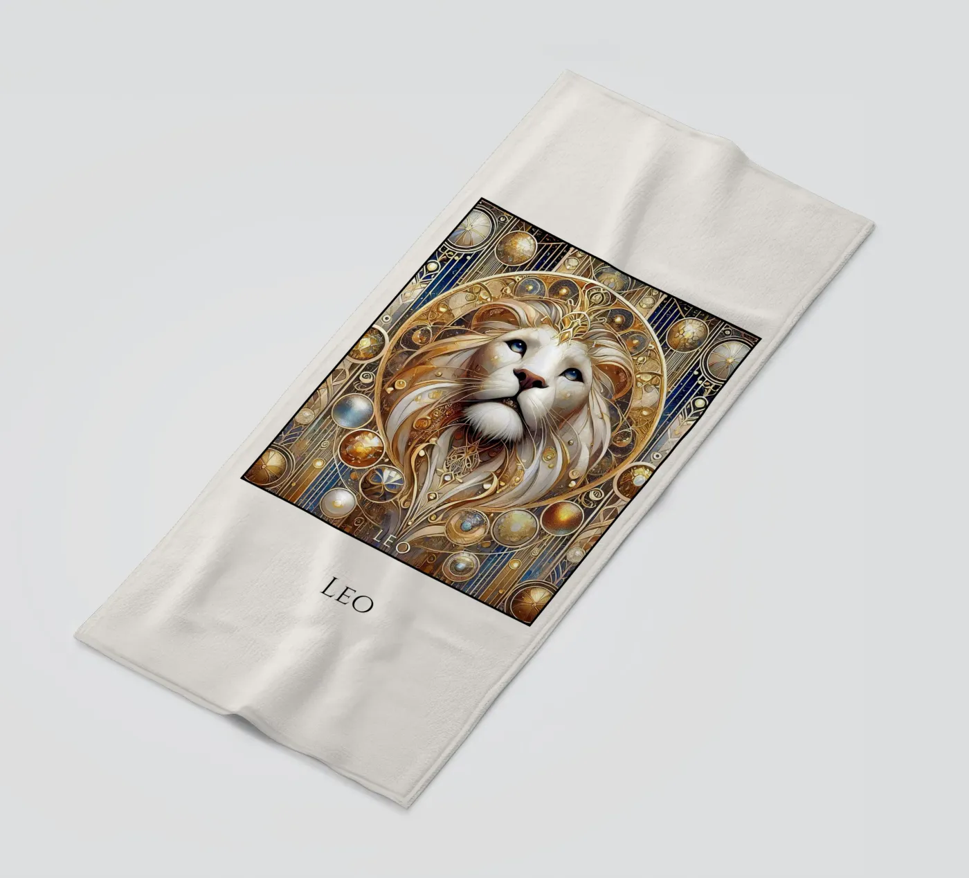 Sternzeichen Löwe telo mare da Art-Nouveau-Dsg