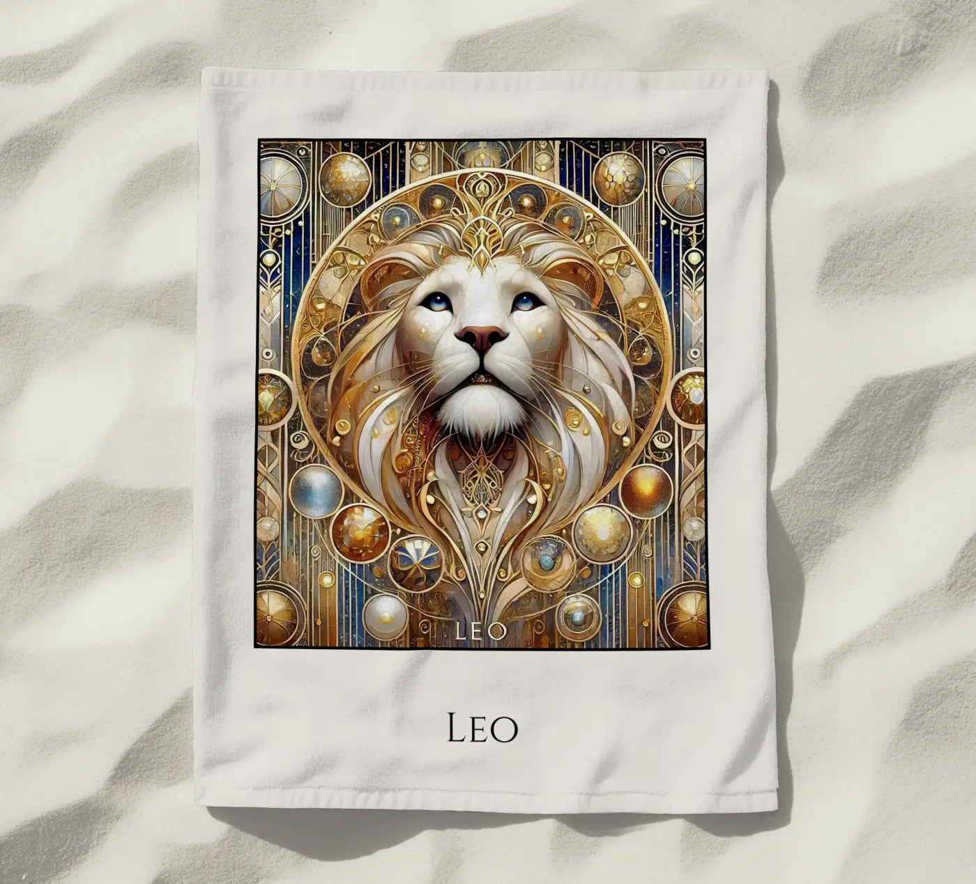 Sternzeichen Löwe telo mare da Art-Nouveau-Dsg