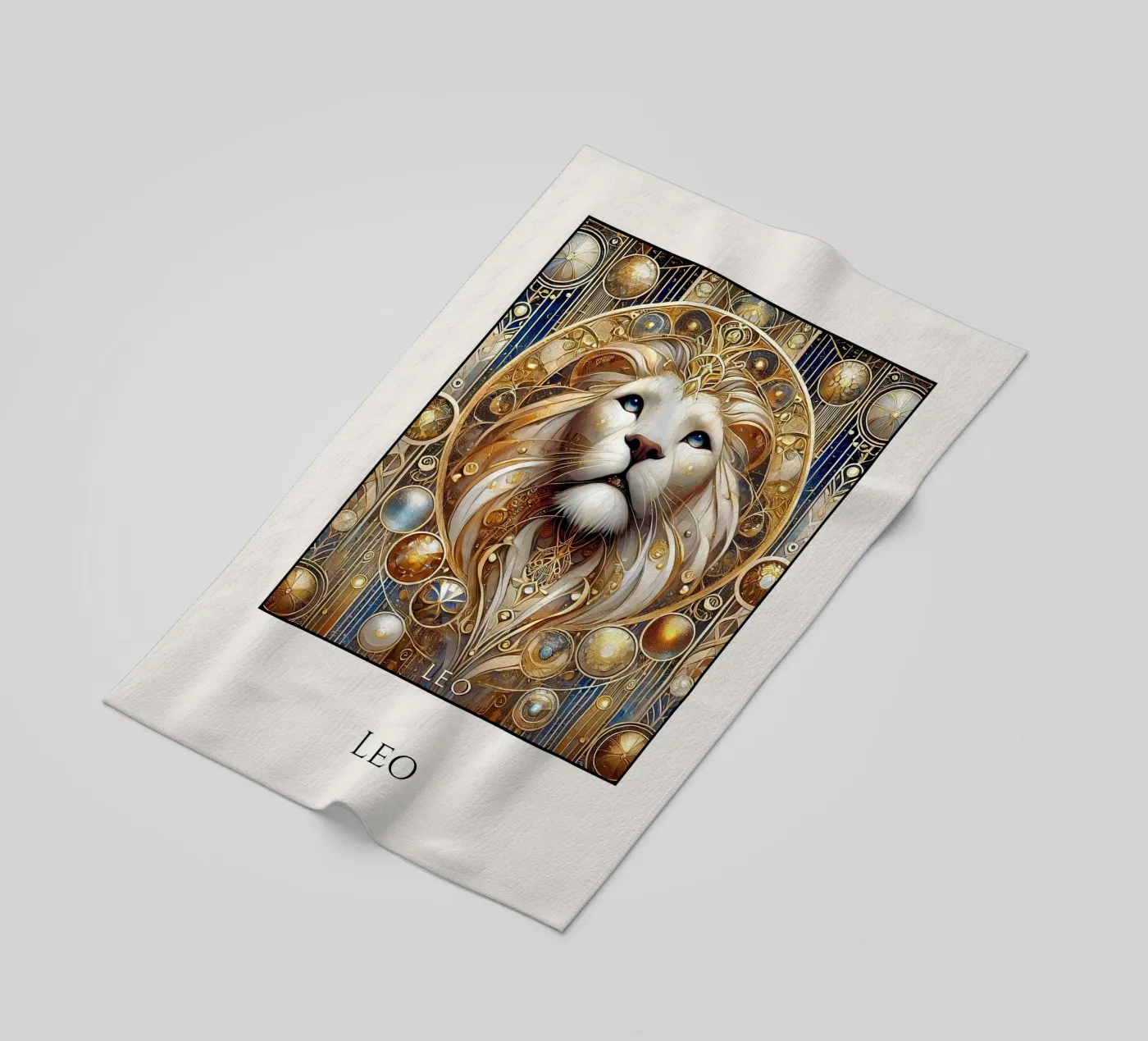 Sternzeichen Löwe telo mare da Art-Nouveau-Dsg