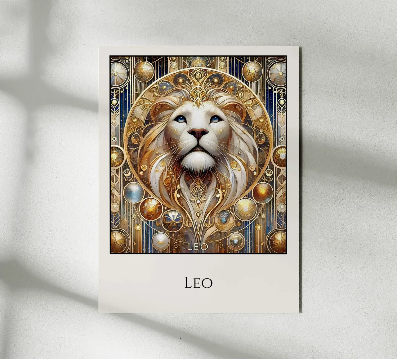 Sternzeichen Löwe Alu-Dibond von Art-Nouveau-Dsg