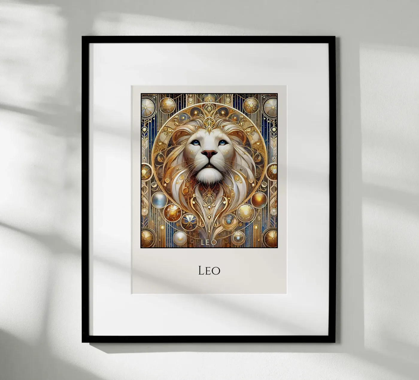 Sternzeichen Löwe poster da Art-Nouveau-Dsg