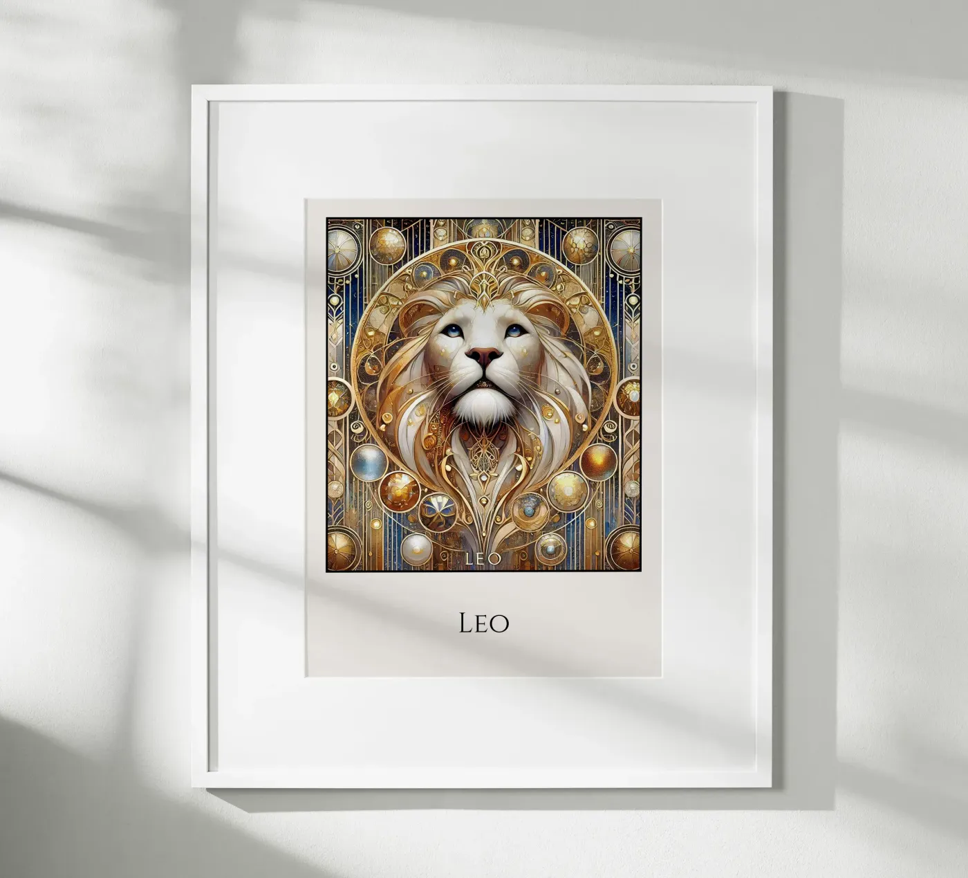 Sternzeichen Löwe poster da Art-Nouveau-Dsg