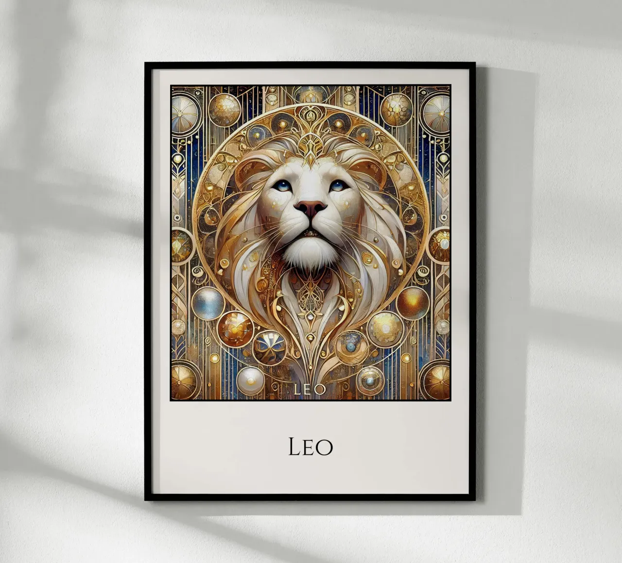 Sternzeichen Löwe poster da Art-Nouveau-Dsg
