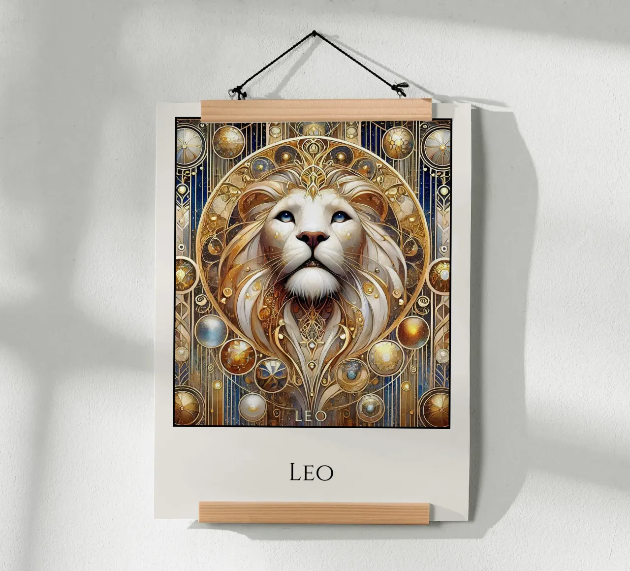 Sternzeichen Löwe poster da Art-Nouveau-Dsg