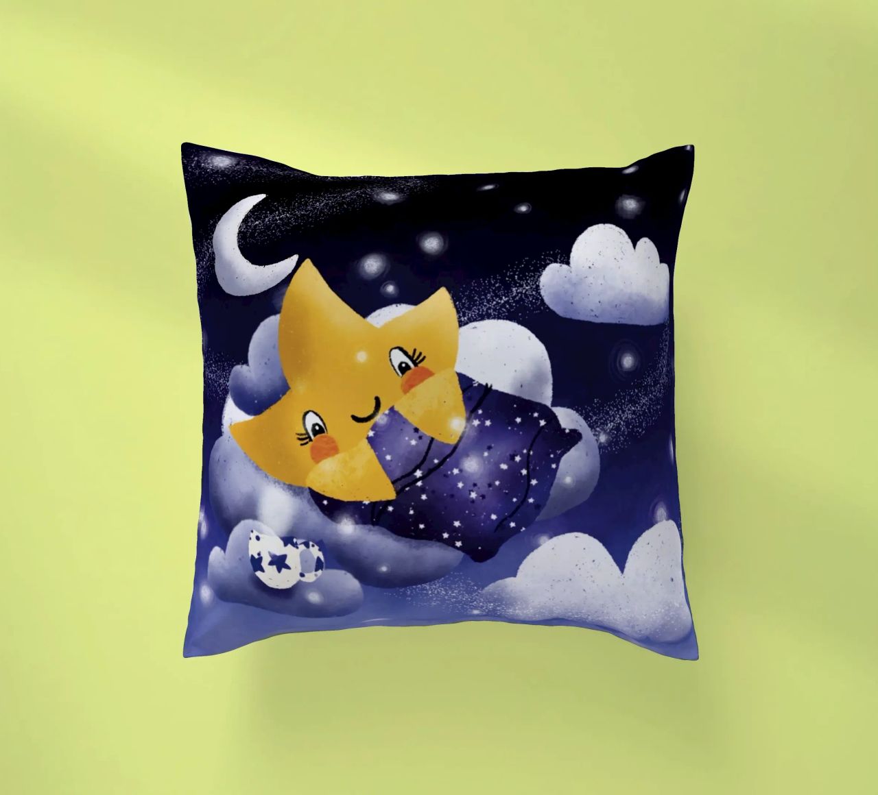 Étoile rêveuse sur un nuage coussin de Honigbrombeere