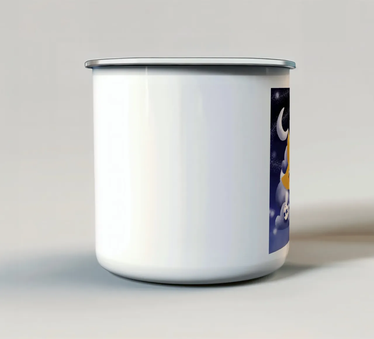 Stella sognante su una nuvola tazza in smalto da Honigbrombeere
