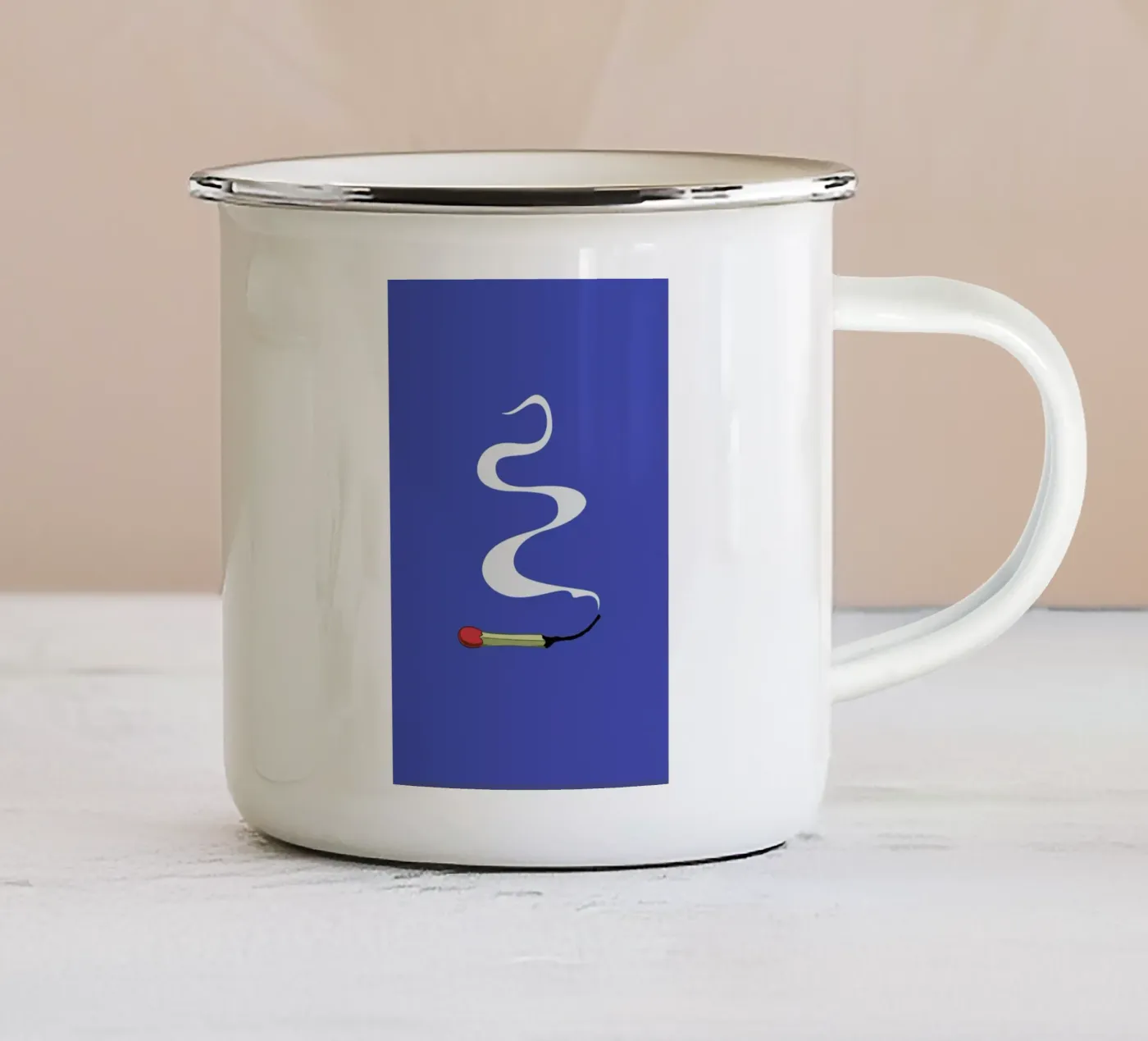 Match enamel mug by Rob Art | Illustration