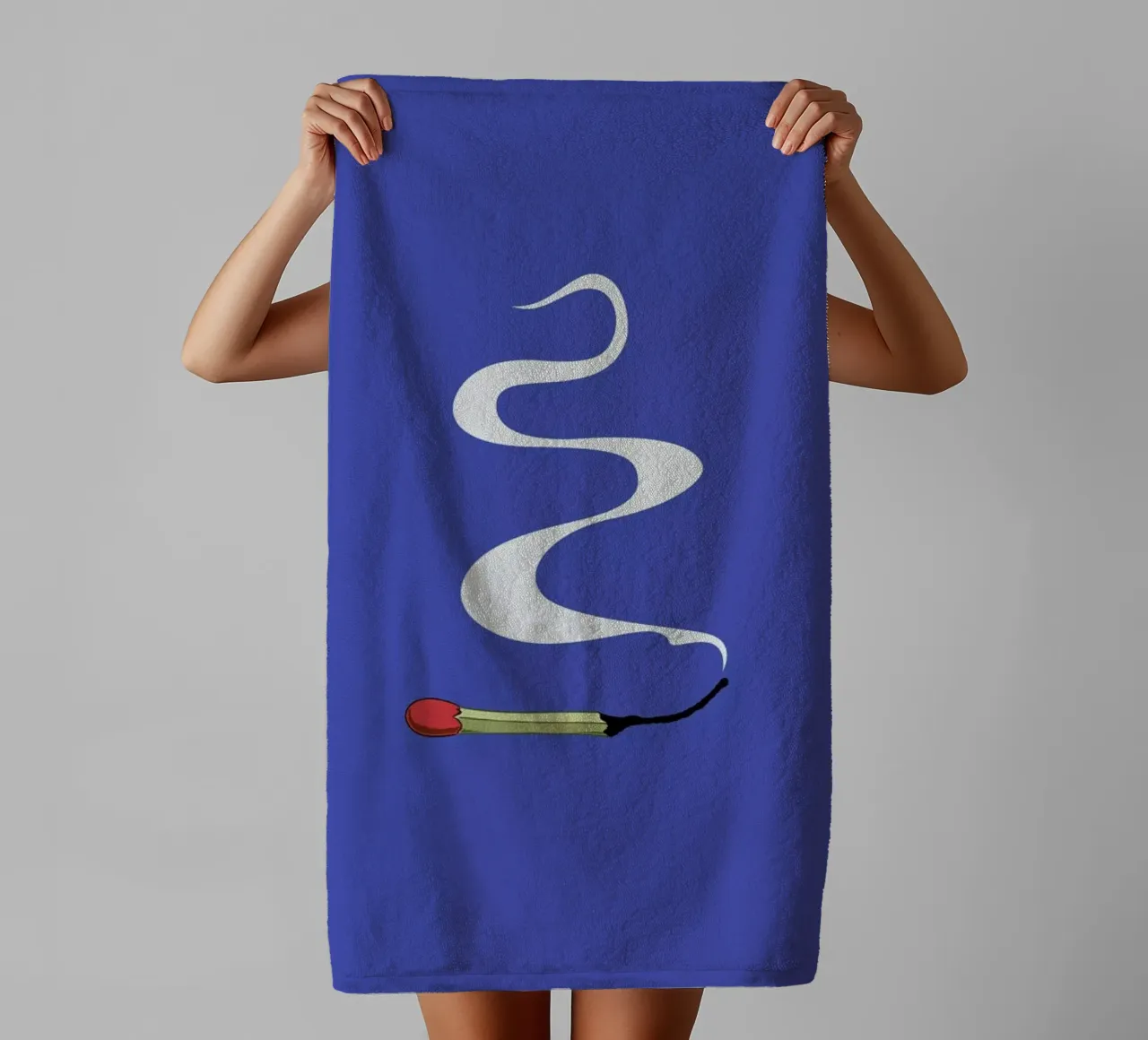 Match badhanddoek van Rob Art | Illustration