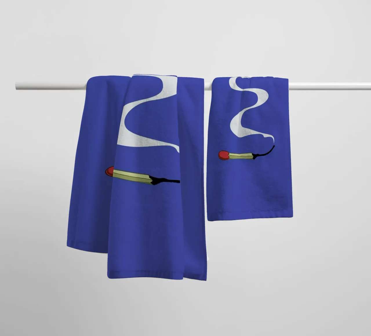 Match badhanddoek van Rob Art | Illustration