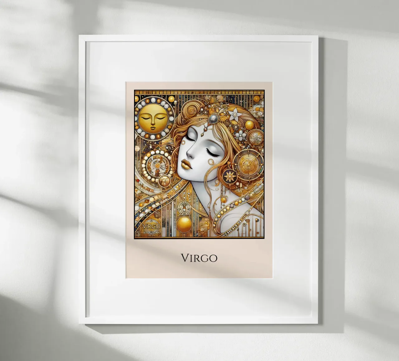 Sternzeichen Jungfrau Hahnemühle von Art-Nouveau-Dsg