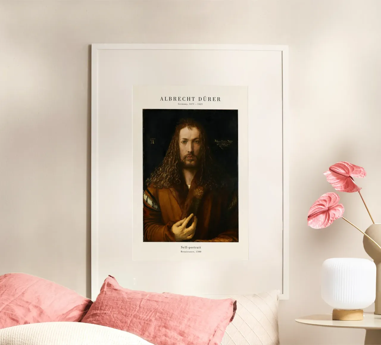 Albrecht Dürer - Selbstporträt carta hahnemühle da Old Masters