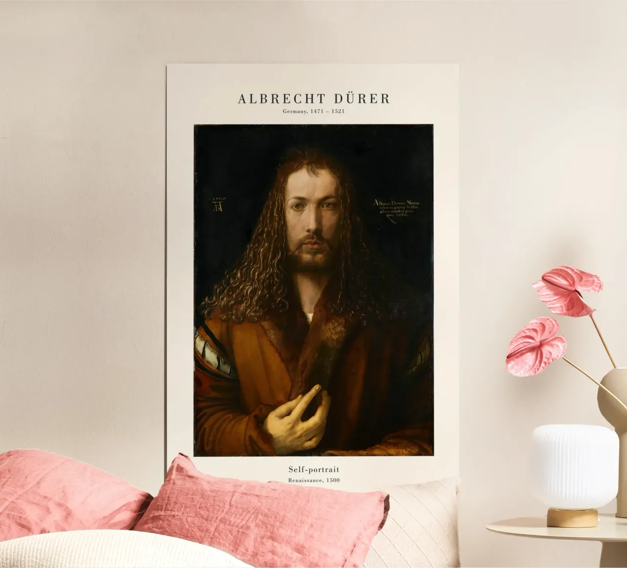 Albrecht Dürer - Selbstporträt carta hahnemühle da Old Masters