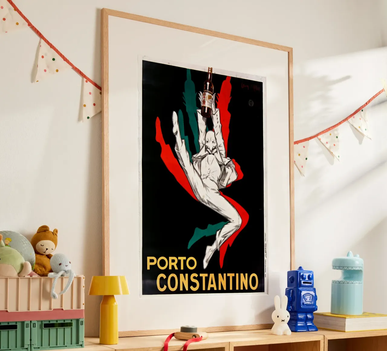 Jean D'Ylen - Porto Constantino poster con telaio in alluminio da Old Masters
