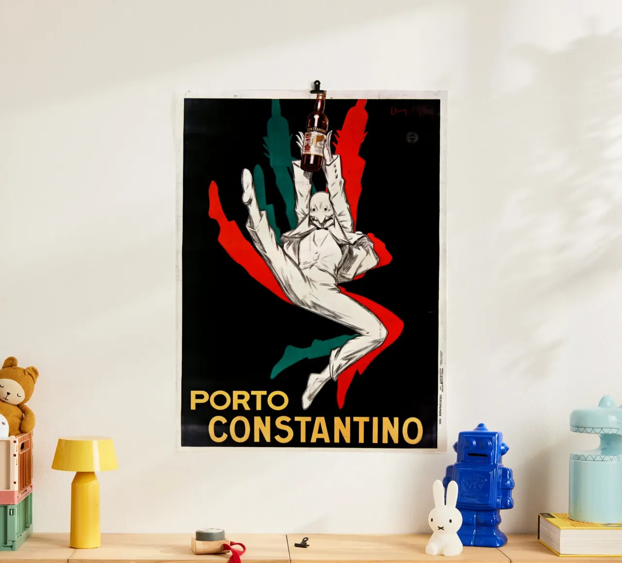 Jean D'Ylen - Porto Constantino poster con telaio in alluminio da Old Masters