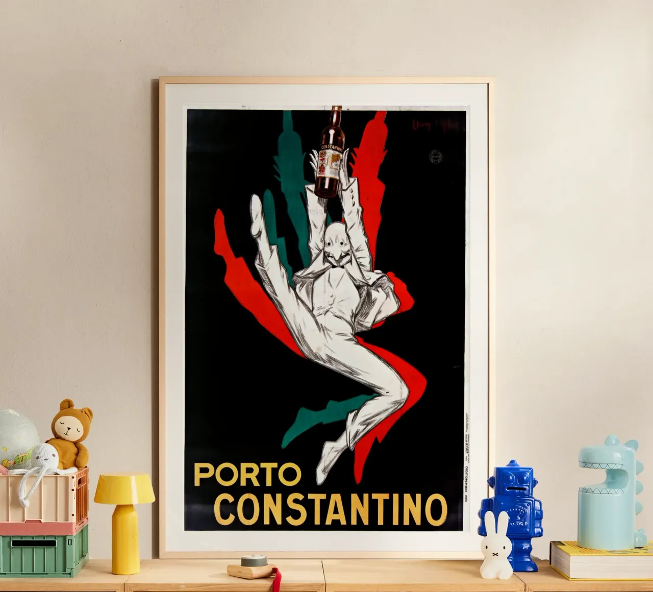 Jean D'Ylen - Porto Constantino poster con telaio in alluminio da Old Masters
