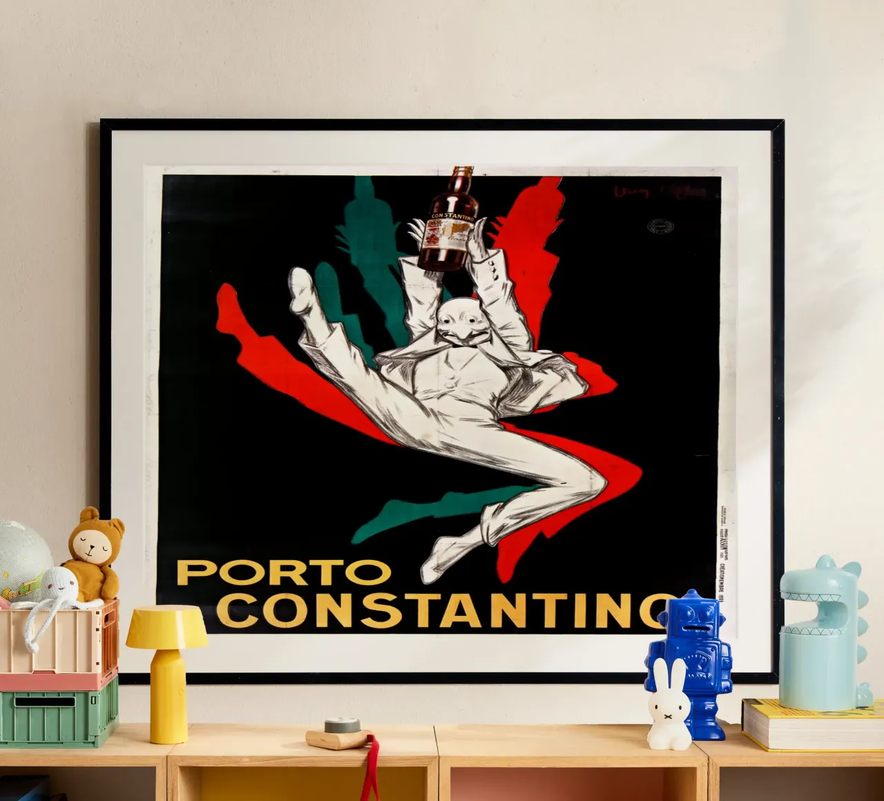 Jean D'Ylen - Porto Constantino poster con telaio in alluminio da Old Masters