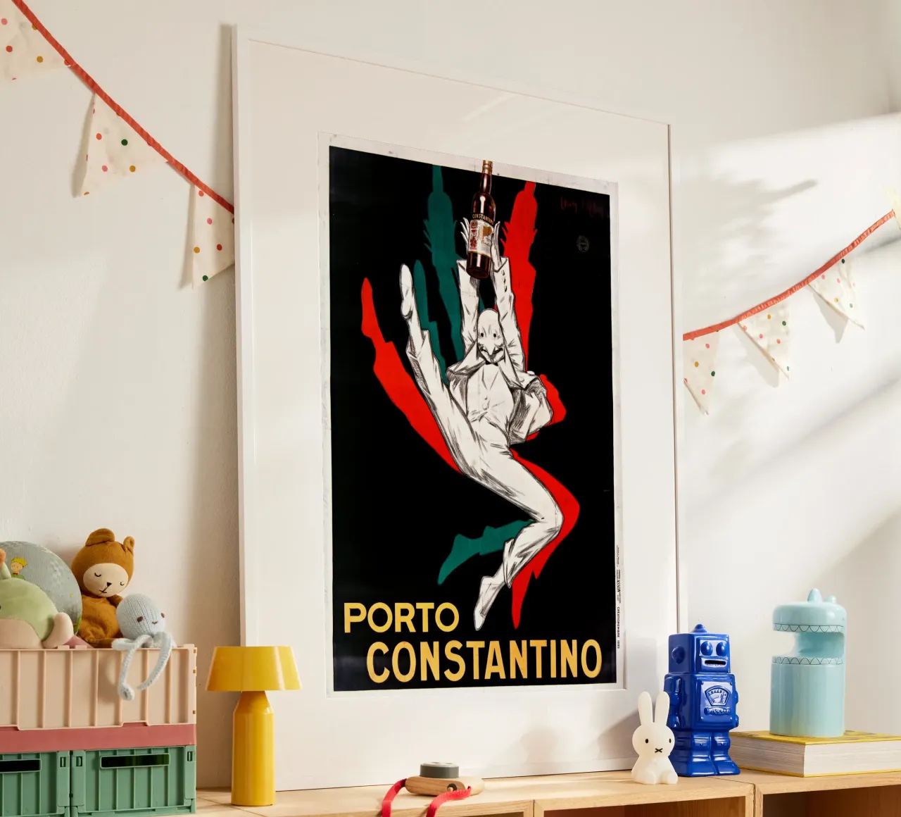 Jean D'Ylen - Porto Constantino poster con telaio in alluminio da Old Masters