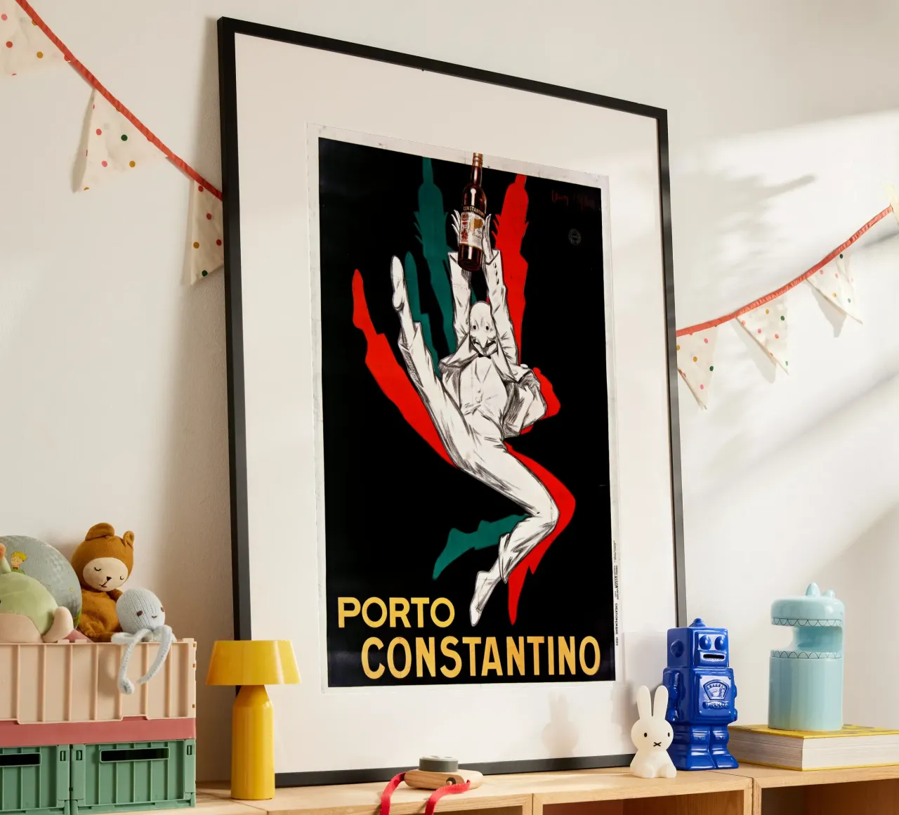Jean D'Ylen - Porto Constantino poster con telaio in alluminio da Old Masters
