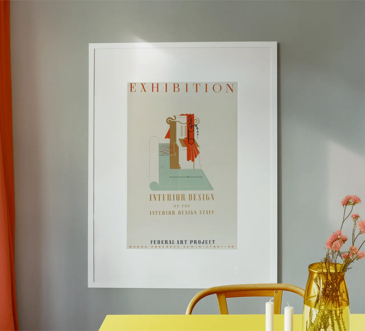 Ausstellung - Interior Design poster con telaio in plastica da Old Masters