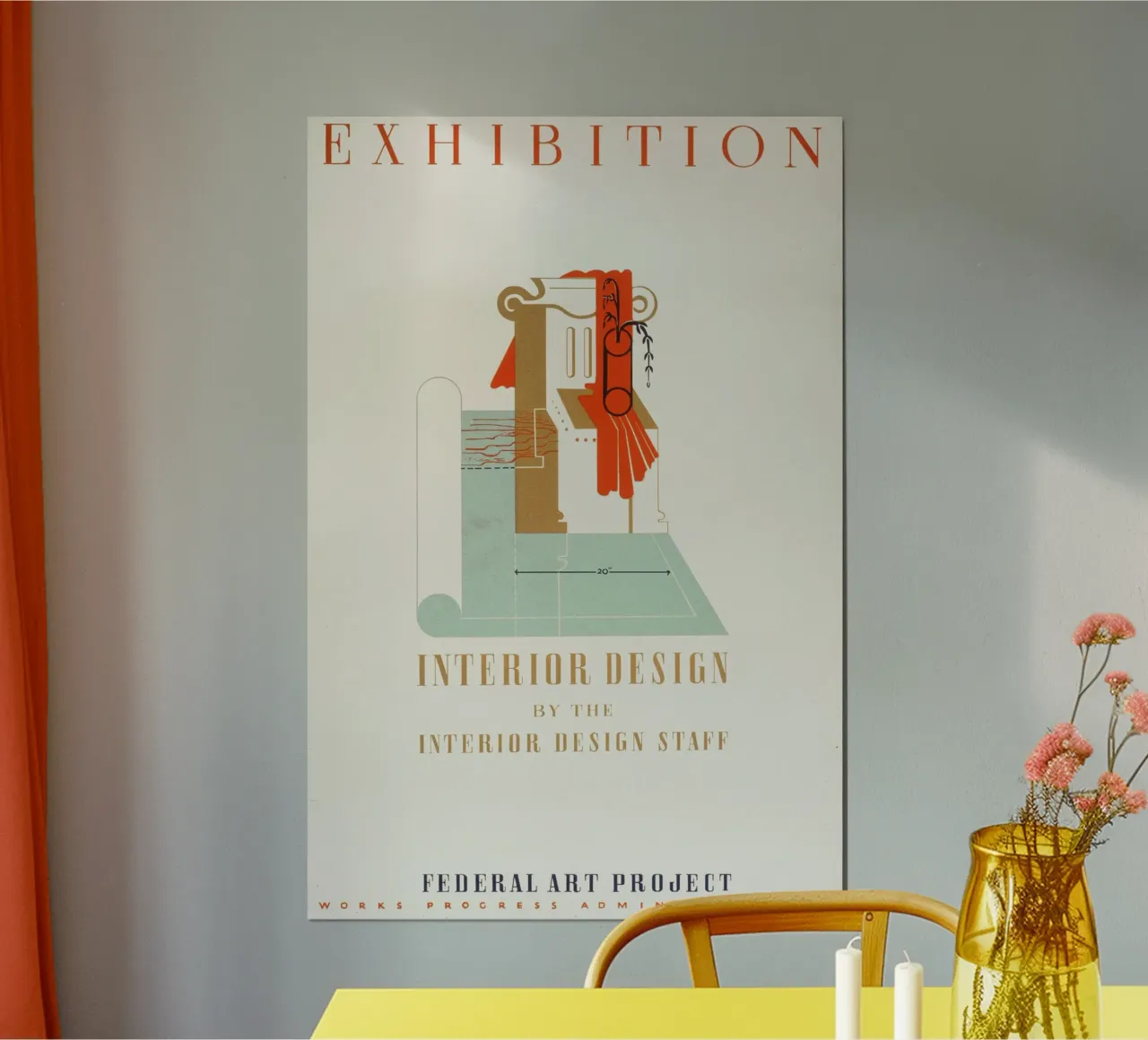 Ausstellung - Interior Design poster con telaio in plastica da Old Masters