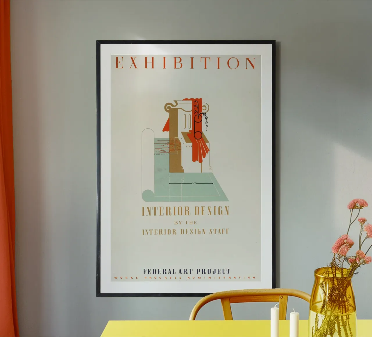 Ausstellung - Interior Design poster con telaio in plastica da Old Masters