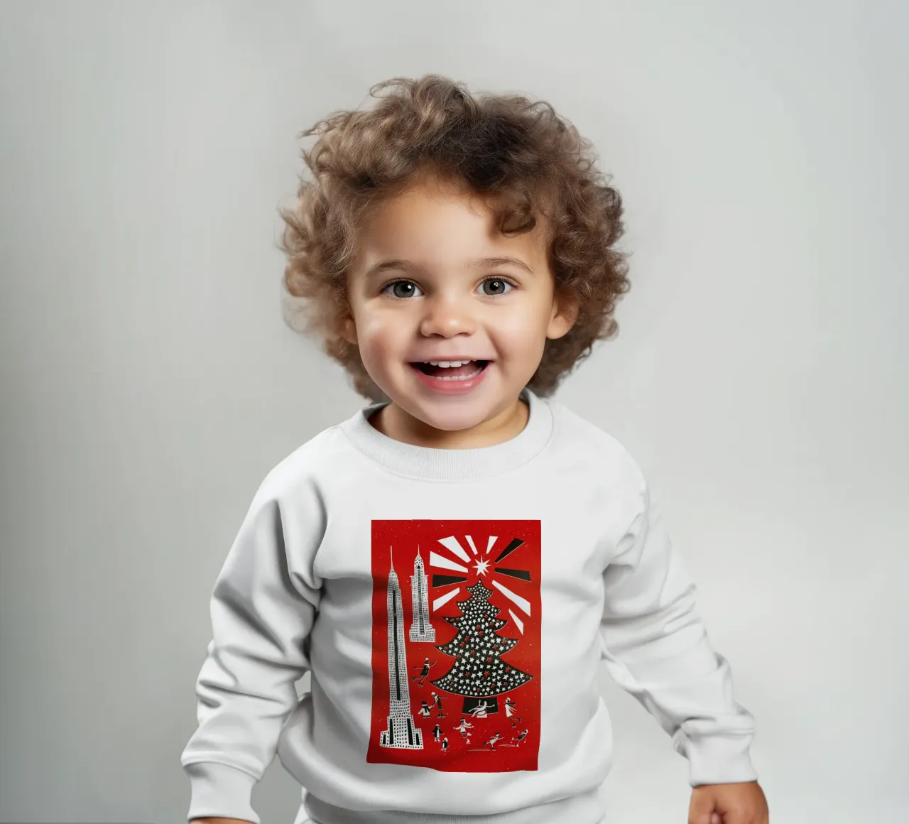 Christmas In New York felpa neonato da Fox & Velvet