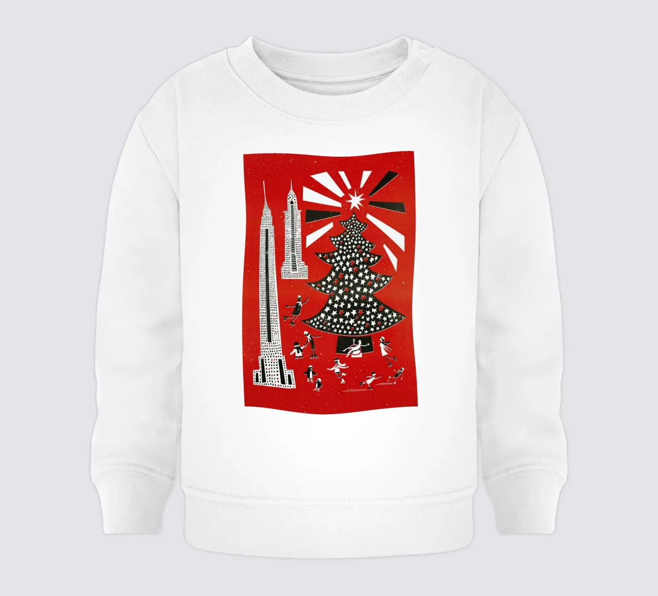 Christmas In New York felpa neonato da Fox & Velvet