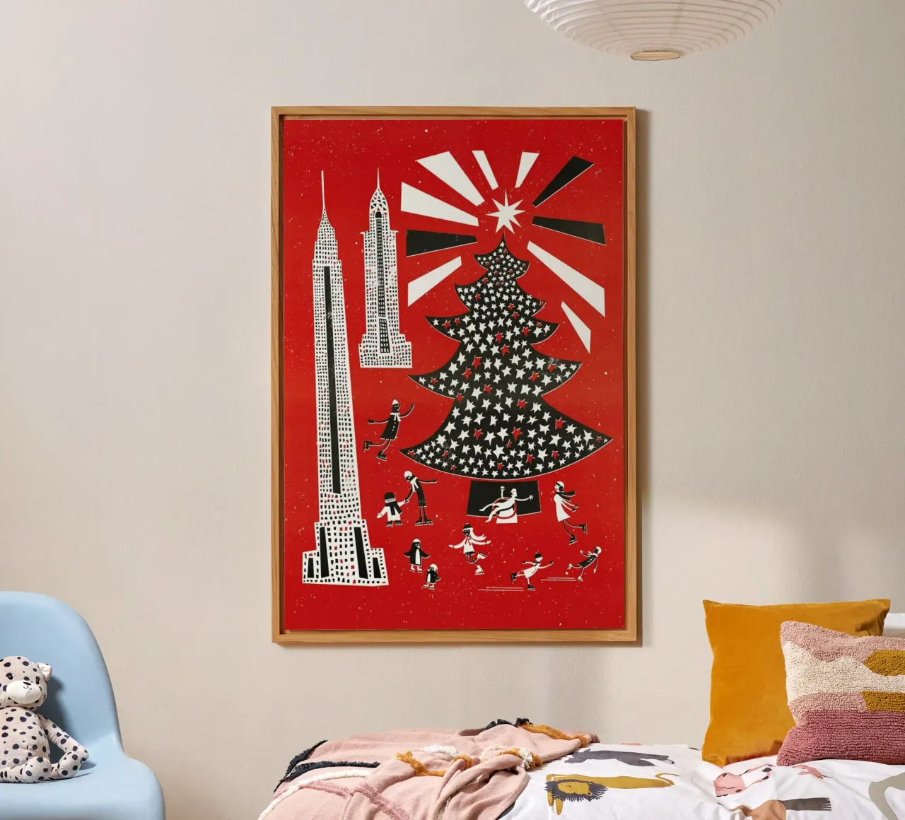 Christmas In New York alu-dibond by Fox & Velvet