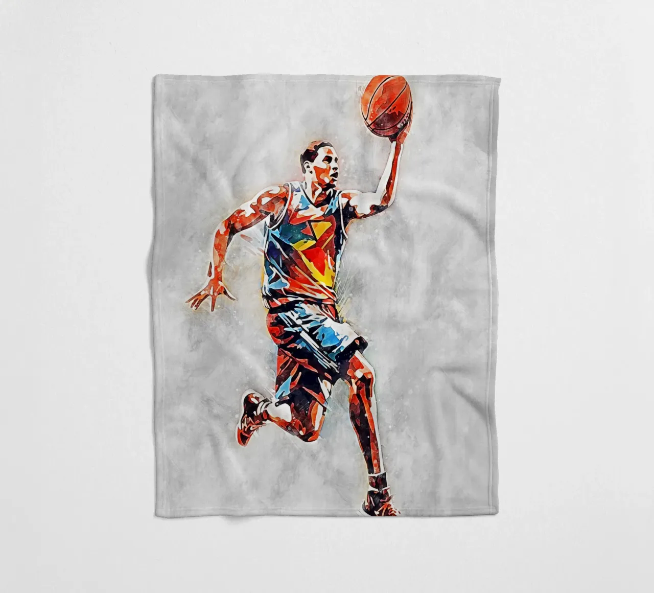 Basketball Color Gray A coperta in pile da Mateo