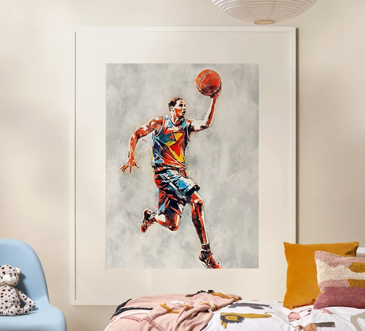 Basketball Color Gray A hahnemühle by Mateo