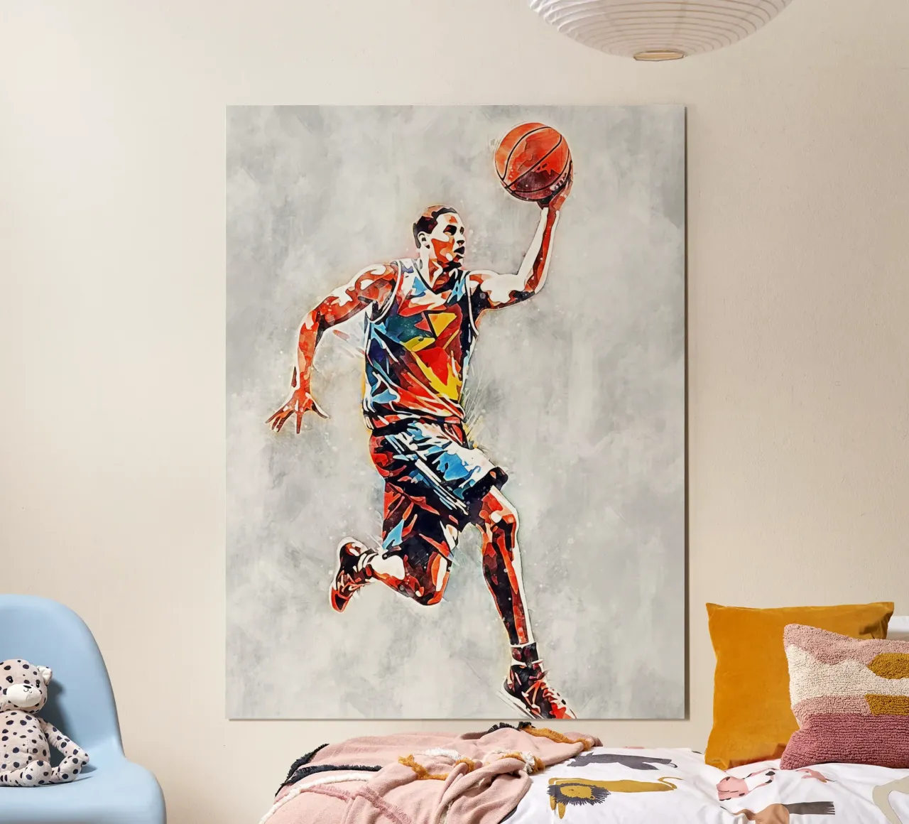Basketball Color Gray A hahnemühle by Mateo