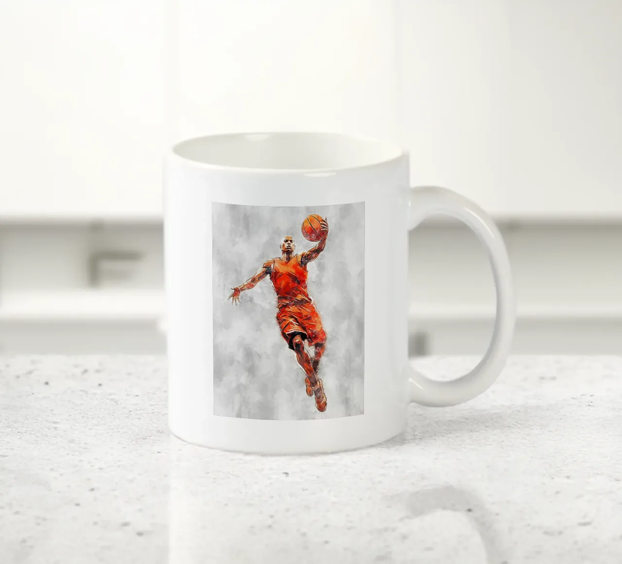 Basketball Color Gray B tazza in ceramica da Mateo