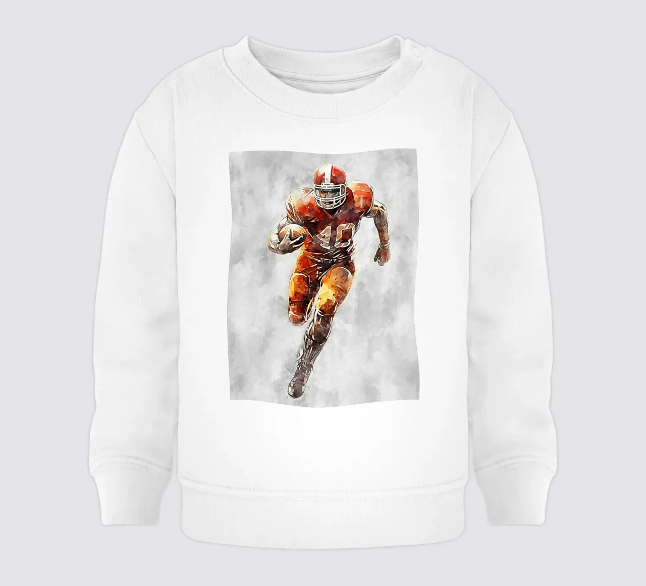American Football Color Gray C felpa neonato da Mateo