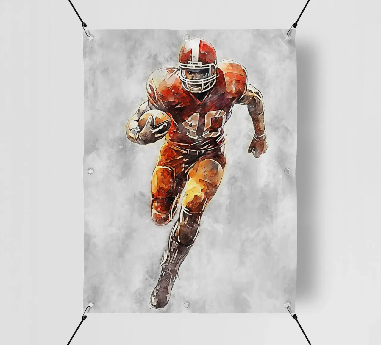 American Football Color Gray C telo in pvc da Mateo