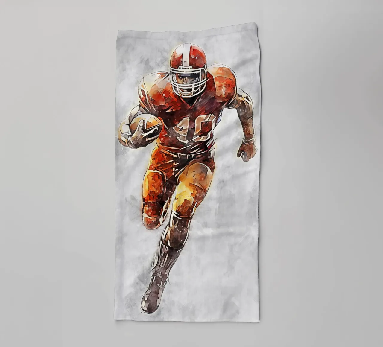American Football Color Gray C asciugamano da bagno da Mateo