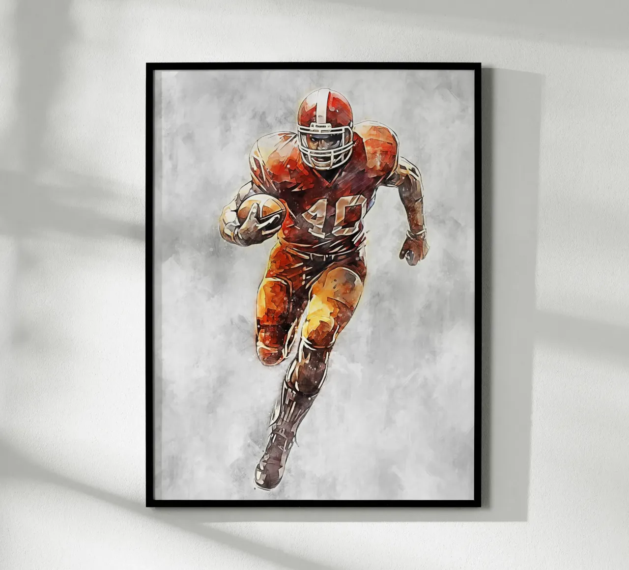 American Football Color Gray C carta hahnemühle da Mateo