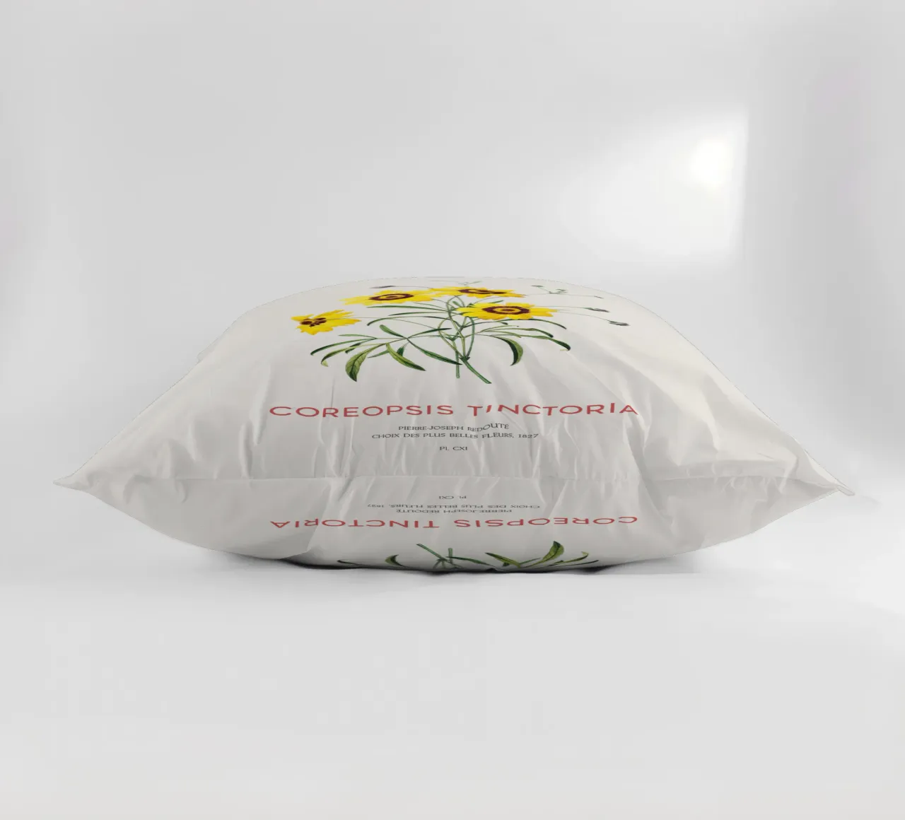 Coreopsis delle pianure o Coreopsis tinctoria cuscino da Vintagrafica