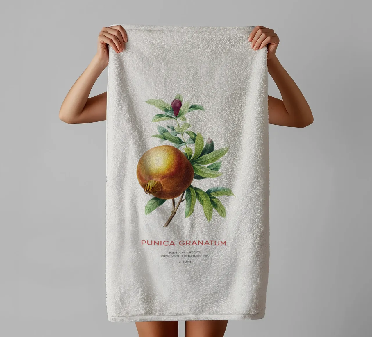 Granatapfel oder Punica Granatum Handtuch von Vintagrafica