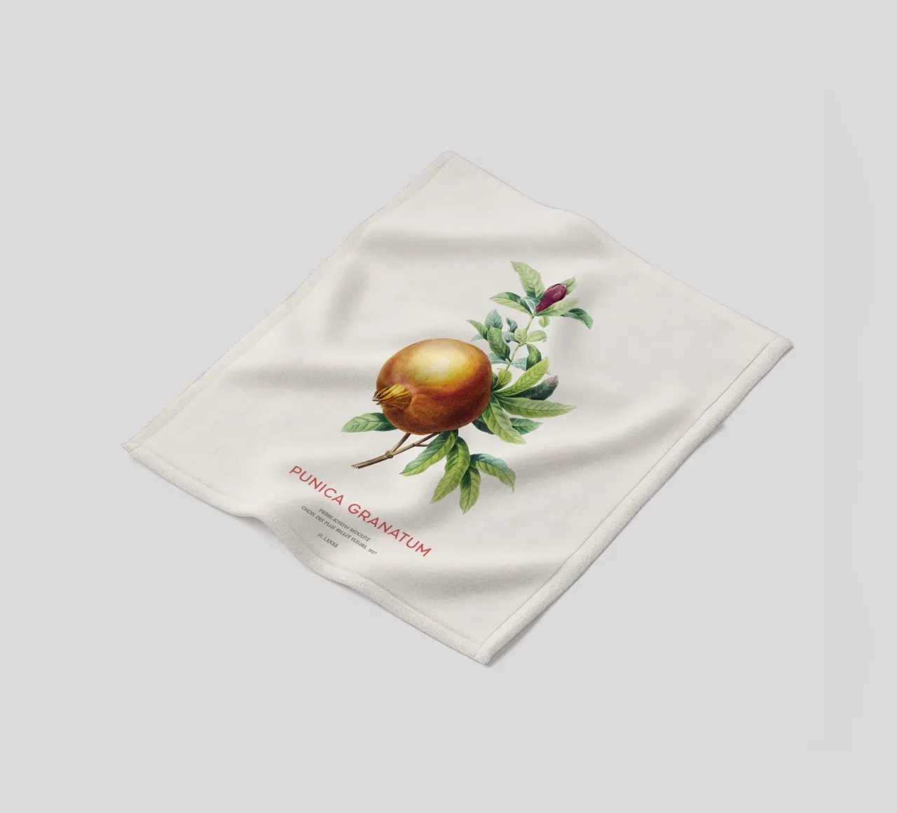 Granatapfel oder Punica Granatum Fleecedecke von Vintagrafica