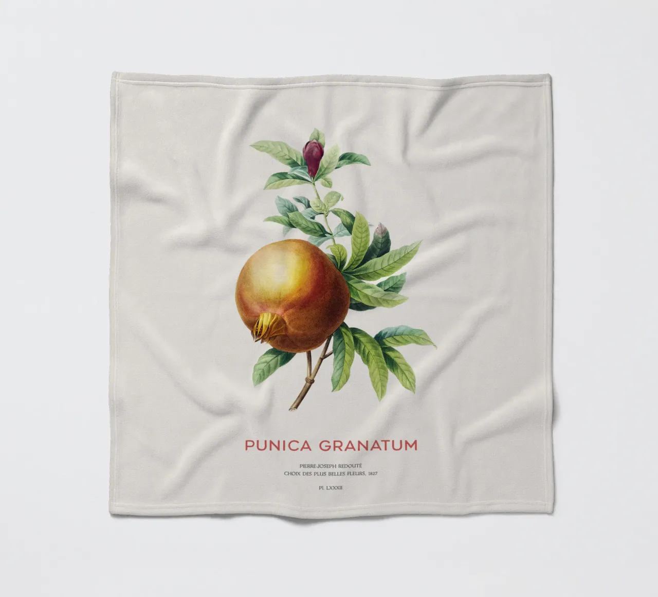 Granatapfel oder Punica Granatum Fleecedecke von Vintagrafica