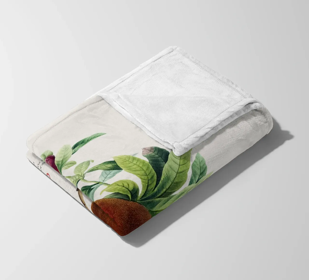 Granatapfel oder Punica Granatum Fleecedecke von Vintagrafica