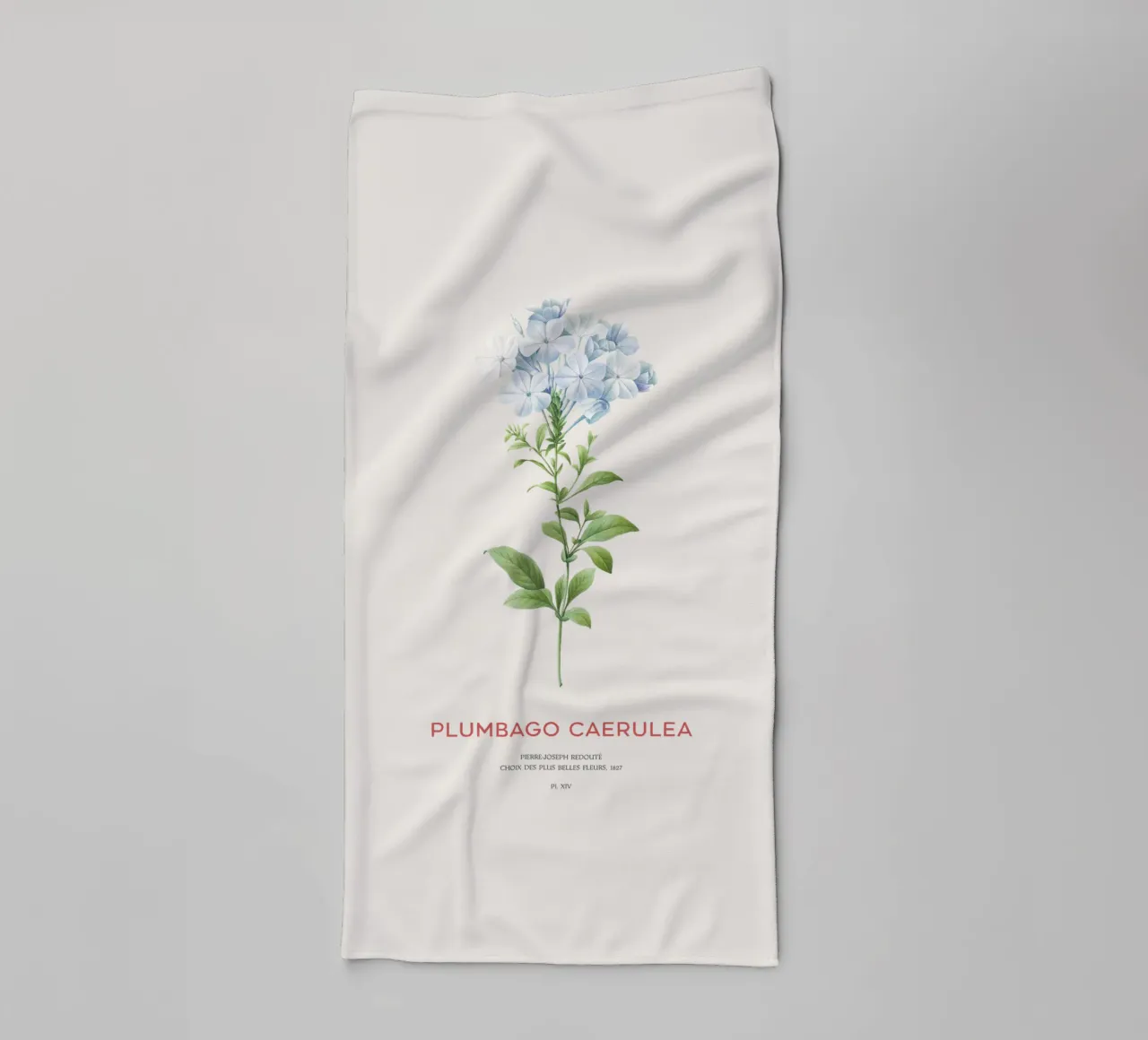 Bleiwurz oder Plumbago Caerulea Handtuch von Vintagrafica