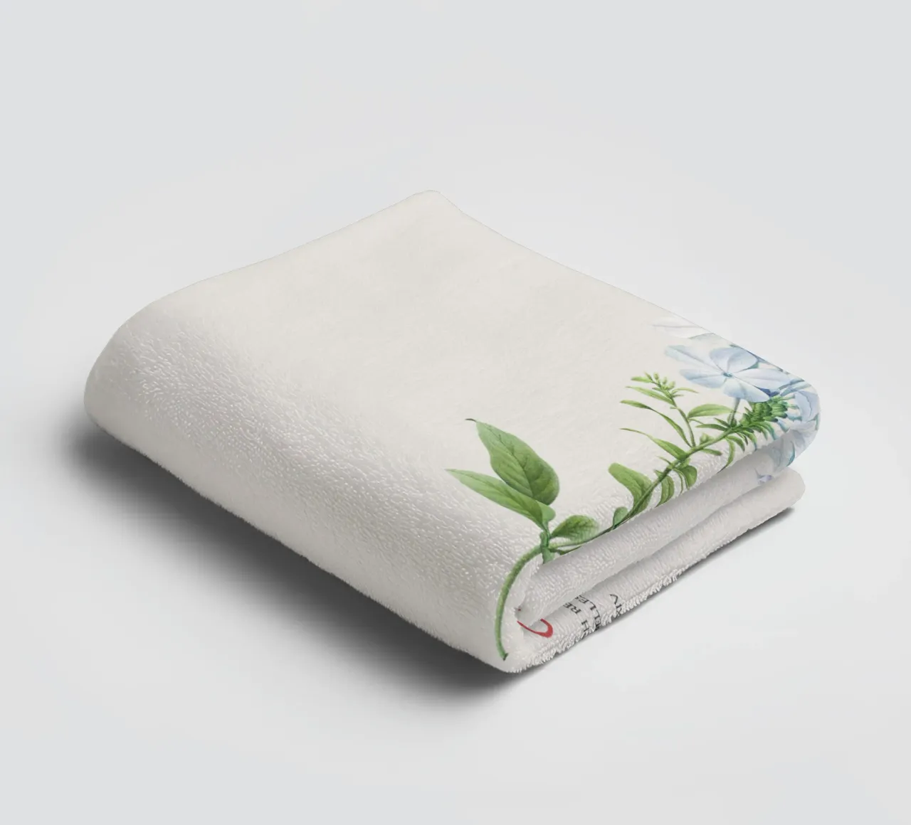 Bleiwurz oder Plumbago Caerulea Handtuch von Vintagrafica