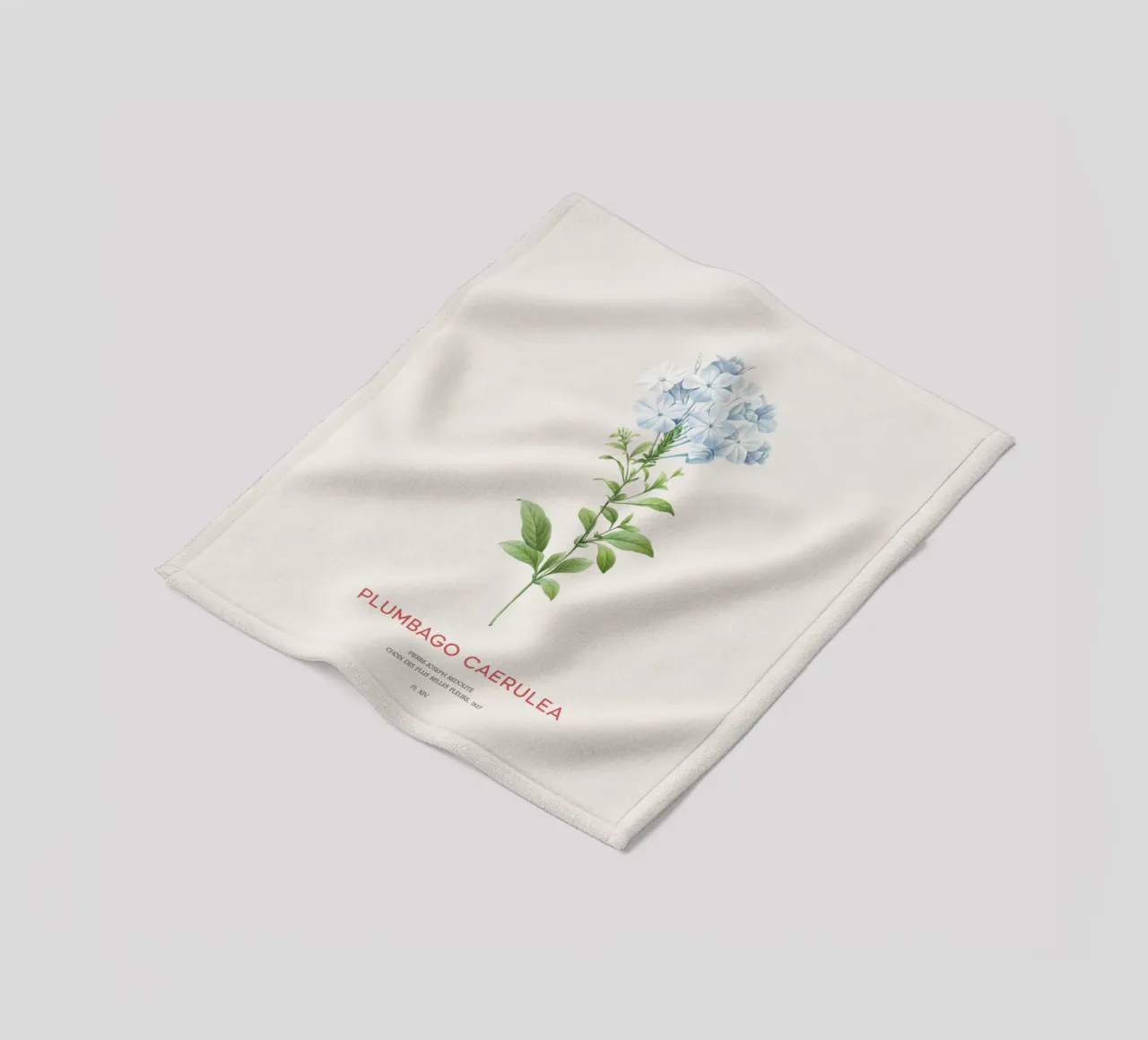 Bleiwurz oder Plumbago Caerulea Fleecedecke von Vintagrafica