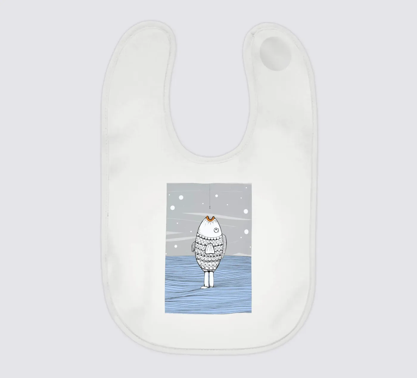 Catch The Fishman bavaglino da Waltraud Rieken